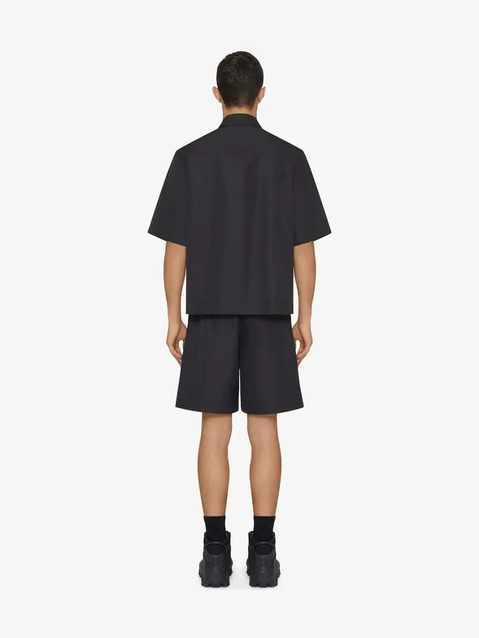 Givenchy Bermuda Shorts With 4G Detail Black Men Pants and Shorts