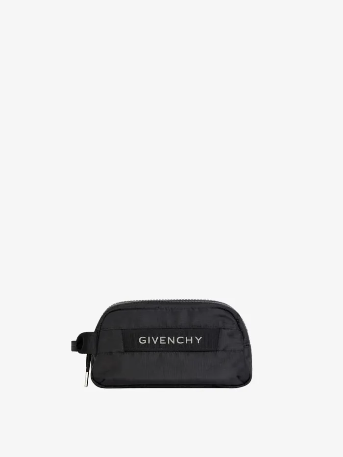 Givenchy GTrek Toilet Pouch In Nylon Black Men Wallets and Card Holders