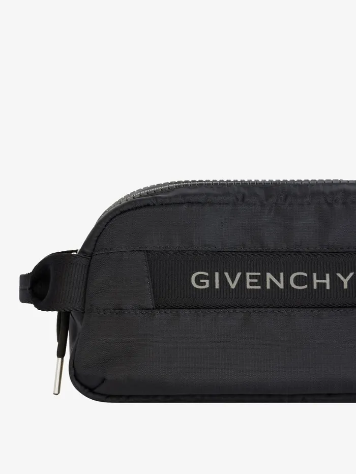 Givenchy GTrek Toilet Pouch In Nylon Black Men Wallets and Card Holders Givenchy GTrek Toilet Pouch In Nylon Black Men Wallets and Card Holders