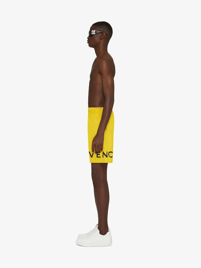 Givenchy GIVENCHY 4G Long Swim Shorts Sunflower Men Pants and Shorts