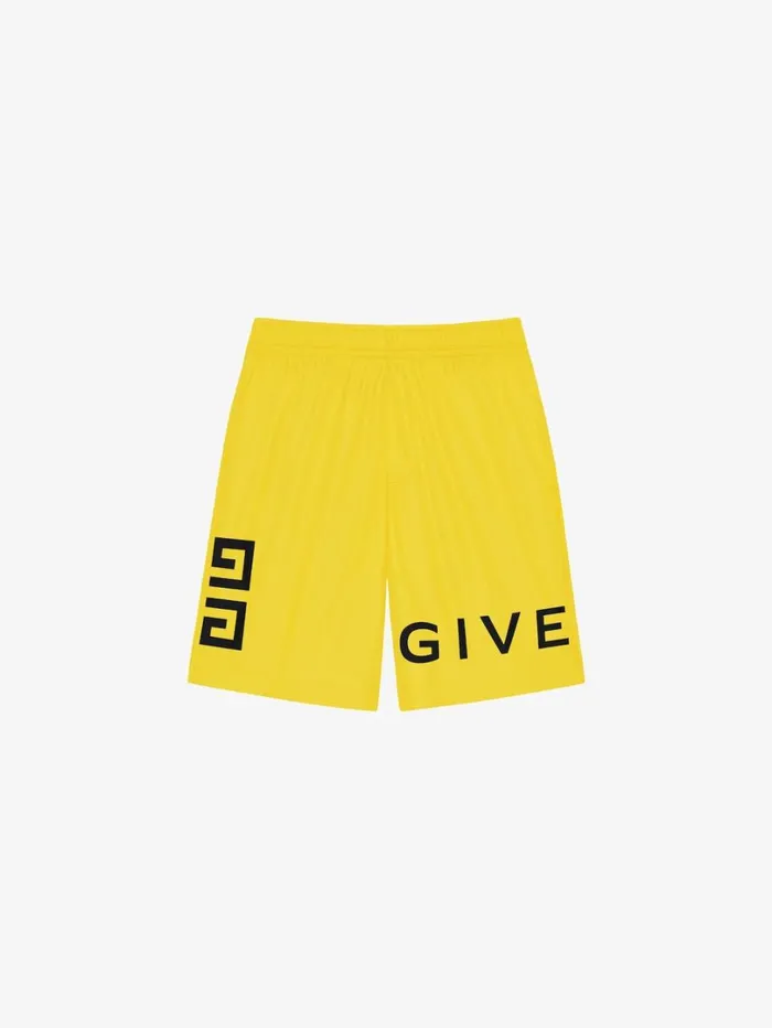 Givenchy GIVENCHY 4G Long Swim Shorts Sunflower Men Pants and Shorts