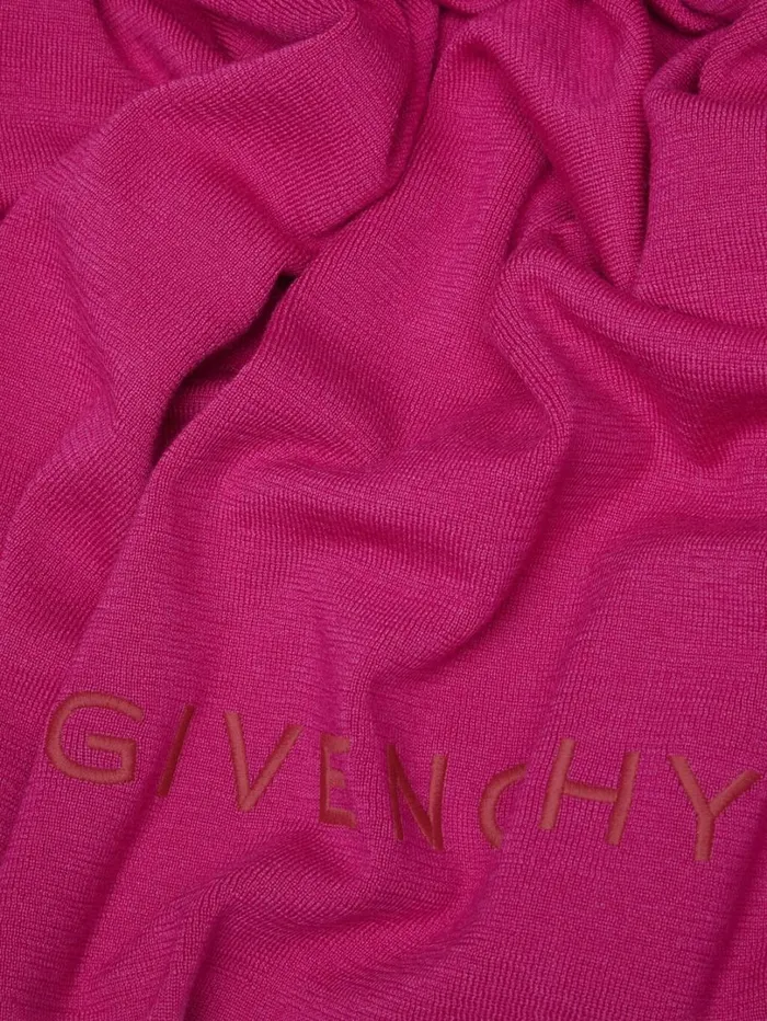 Givenchy GIVENCHY 4G Scarf In Wool Cyclamen Women Scarves Givenchy GIVENCHY 4G Scarf In Wool Cyclamen Women Scarves