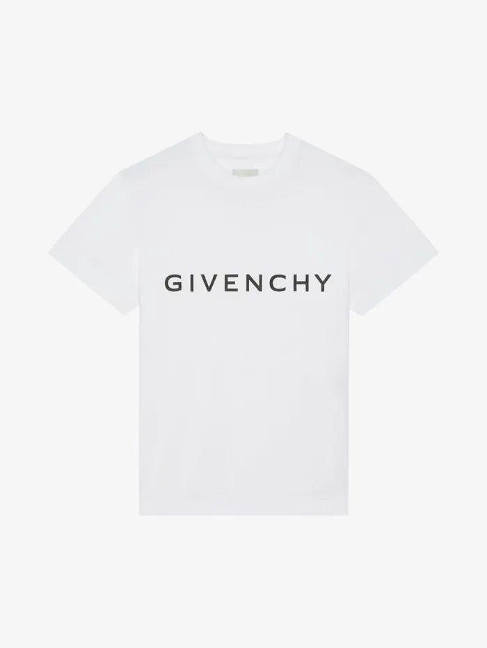Givenchy GIVENCHY Archetype Slim Fit Tshirt In Cotton White Men TShirts