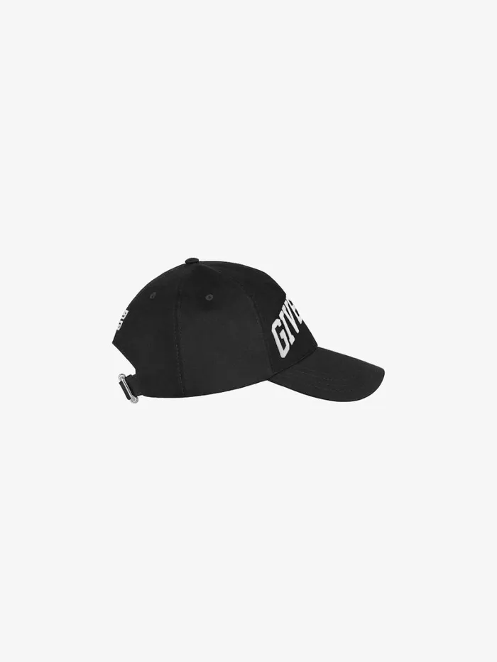 Givenchy GIVENCHY College Embroidered Cap In Cotton Black Men Beanies and Caps Givenchy GIVENCHY College Embroidered Cap In Cotton Black Men Beanies and Caps