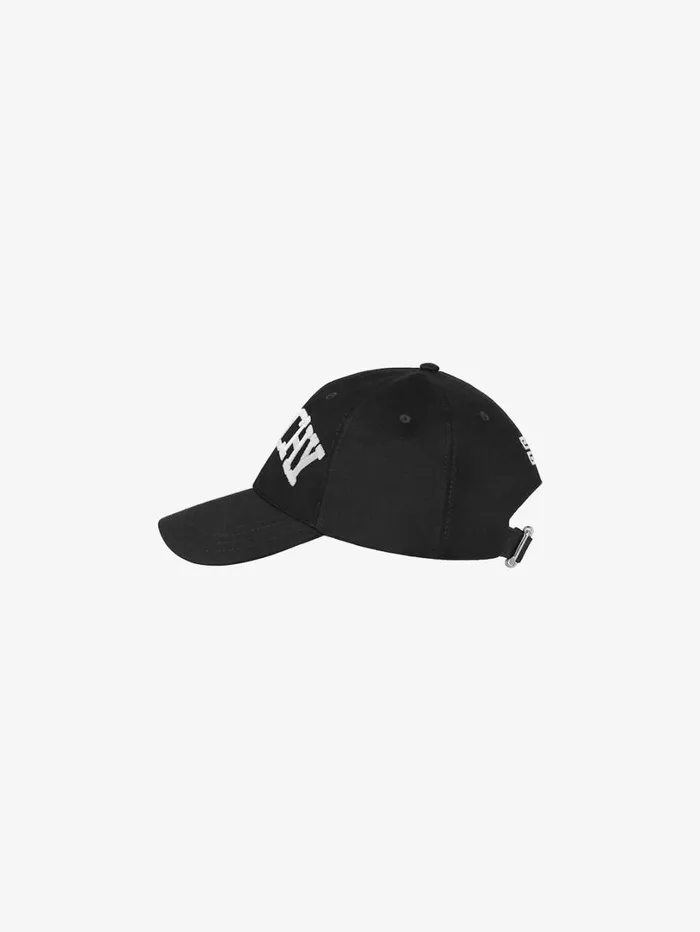 Givenchy GIVENCHY College Embroidered Cap In Cotton Black Men Beanies and Caps Givenchy GIVENCHY College Embroidered Cap In Cotton Black Men Beanies and Caps