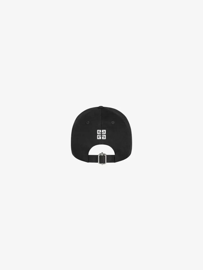 Givenchy GIVENCHY College Embroidered Cap In Cotton Black Men Beanies and Caps Givenchy GIVENCHY College Embroidered Cap In Cotton Black Men Beanies and Caps