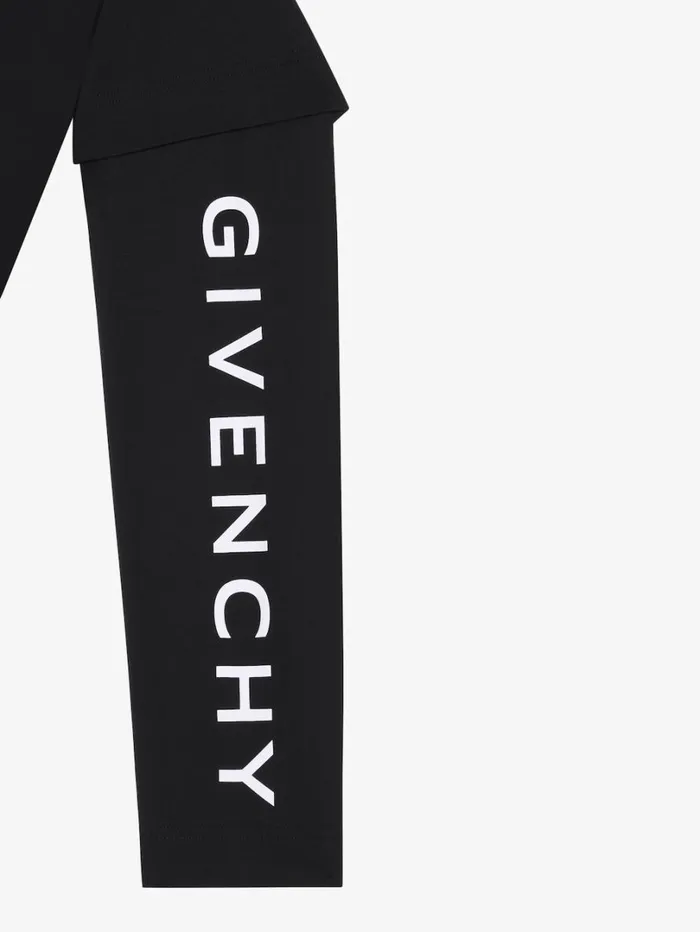 Givenchy GIVENCHY Double Layered Tshirt In Cotton Black Men TShirts