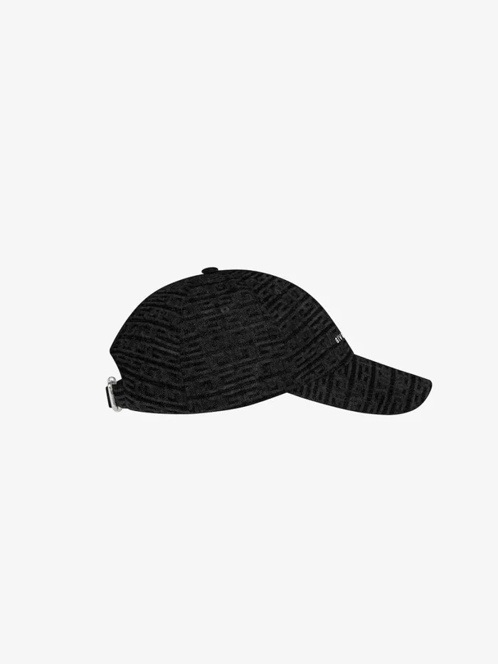 Givenchy GIVENCHY Embroidered Cap In Denim Black Men Beanies and Caps Givenchy GIVENCHY Embroidered Cap In Denim Black Men Beanies and Caps