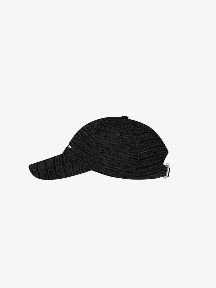 Givenchy GIVENCHY Embroidered Cap In Denim Black Men Beanies and Caps Givenchy GIVENCHY Embroidered Cap In Denim Black Men Beanies and Caps