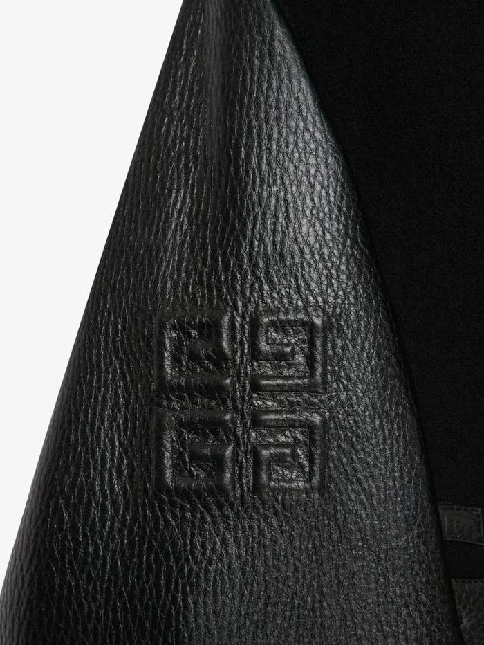 Givenchy GIVENCHY Hooded Varsity Jacket In Wool And Leather Black Men Outerwear and Blousons