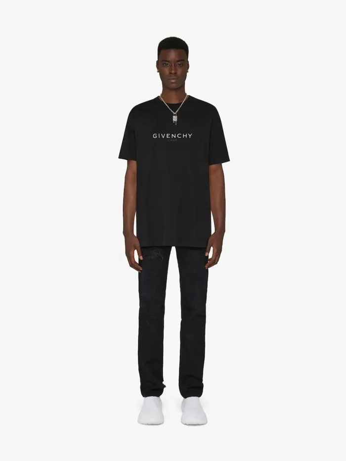 Givenchy GIVENCHY Reverse Oversized Tshirt In Cotton Black Men TShirts