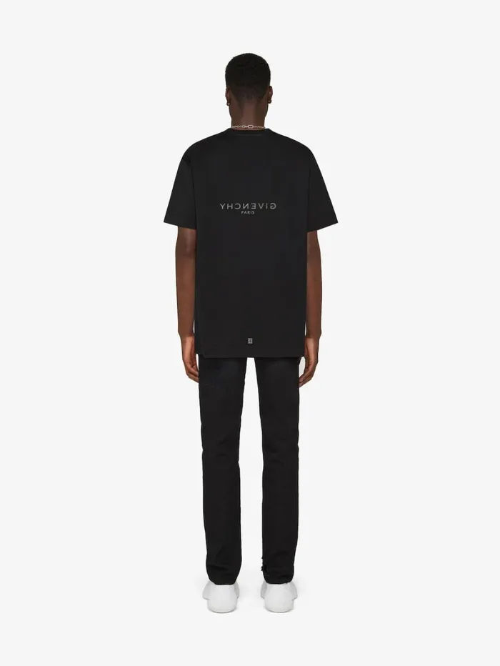 Givenchy GIVENCHY Reverse Oversized Tshirt In Cotton Black Men TShirts