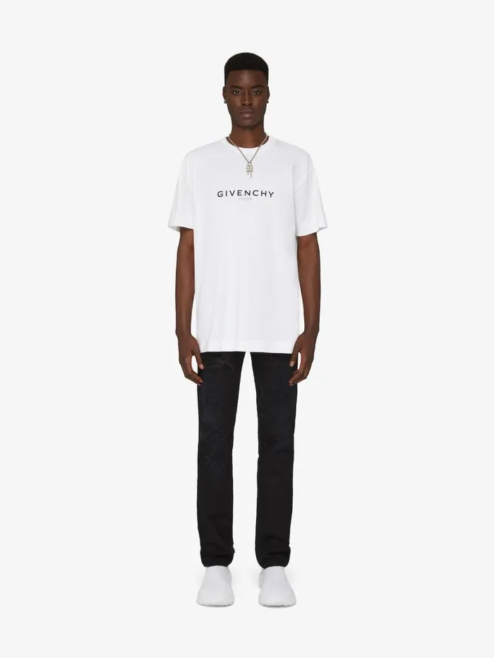 Givenchy GIVENCHY Reverse Oversized Tshirt In Cotton White Men TShirts