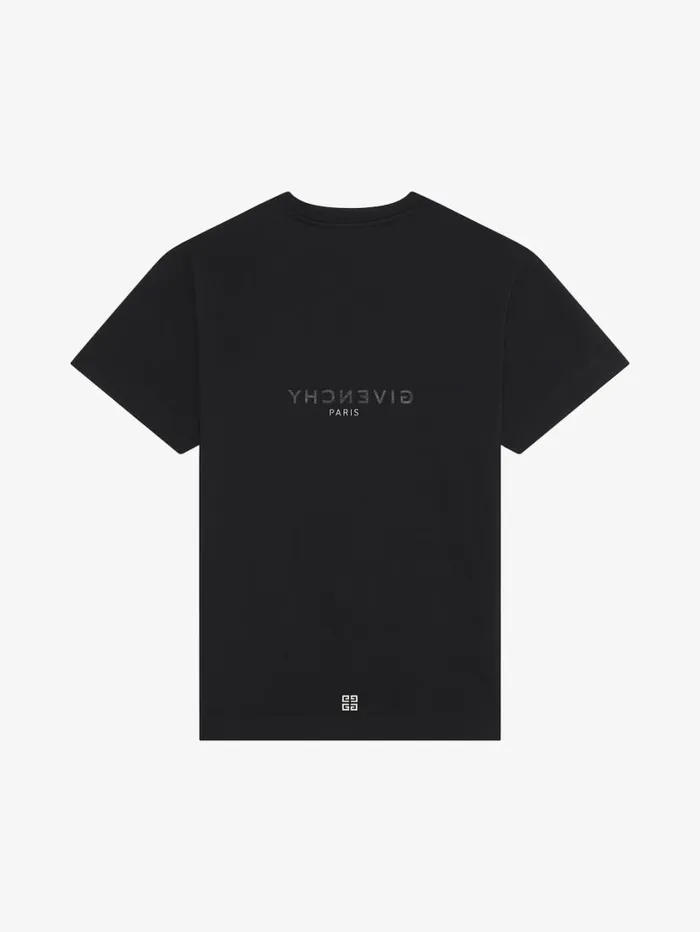Givenchy GIVENCHY Reverse Slim Tshirt In Cotton Black Men TShirts