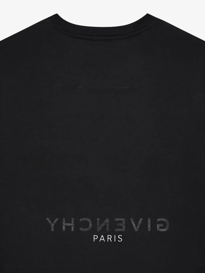 Givenchy GIVENCHY Reverse Slim Tshirt In Cotton Black Men TShirts
