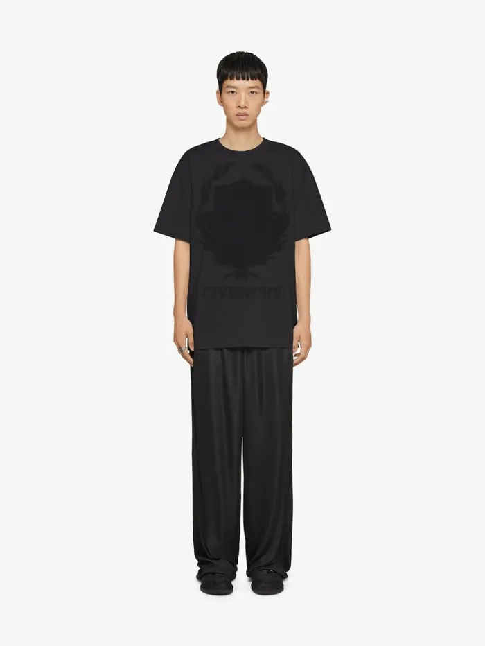 Givenchy GIVENCHY Shadow Tshirt In Cotton Black Men TShirts