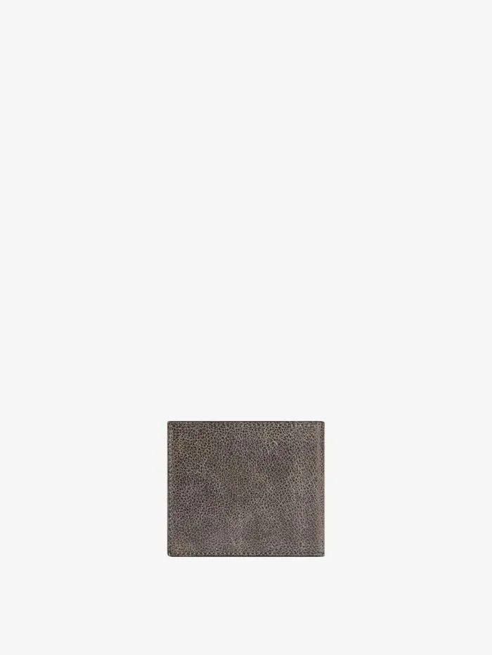 Givenchy GIVENCHY Wallet In Crackled Leather Blackgrey Men Wallets and Card Holders Givenchy GIVENCHY Wallet In Crackled Leather Blackgrey Men Wallets and Card Holders