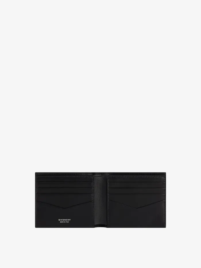 Givenchy GIVENCHY Wallet In Crackled Leather Blackgrey Men Wallets and Card Holders Givenchy GIVENCHY Wallet In Crackled Leather Blackgrey Men Wallets and Card Holders