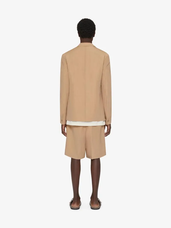 Givenchy Jacket In Linen Tan Men Coats and Jackets