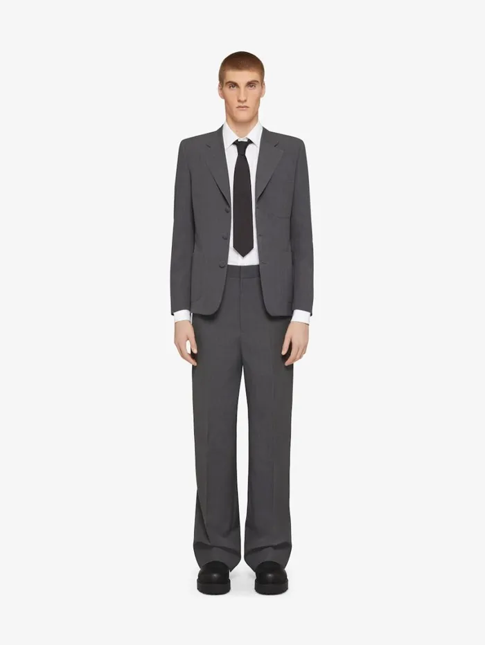 Givenchy Jacket In Wool Medium Grey Men Coats and Jackets