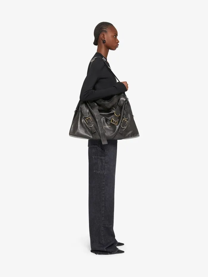 Givenchy Large Voyou Boyfriend Bag In Aged Leather Black Women Crossbody Bags Givenchy Large Voyou Boyfriend Bag In Aged Leather Black Women Crossbody Bags
