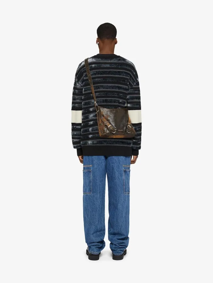 Givenchy Loose Fit Cargo Pants In Marble Denim Indigo Blue Men Pants and Shorts