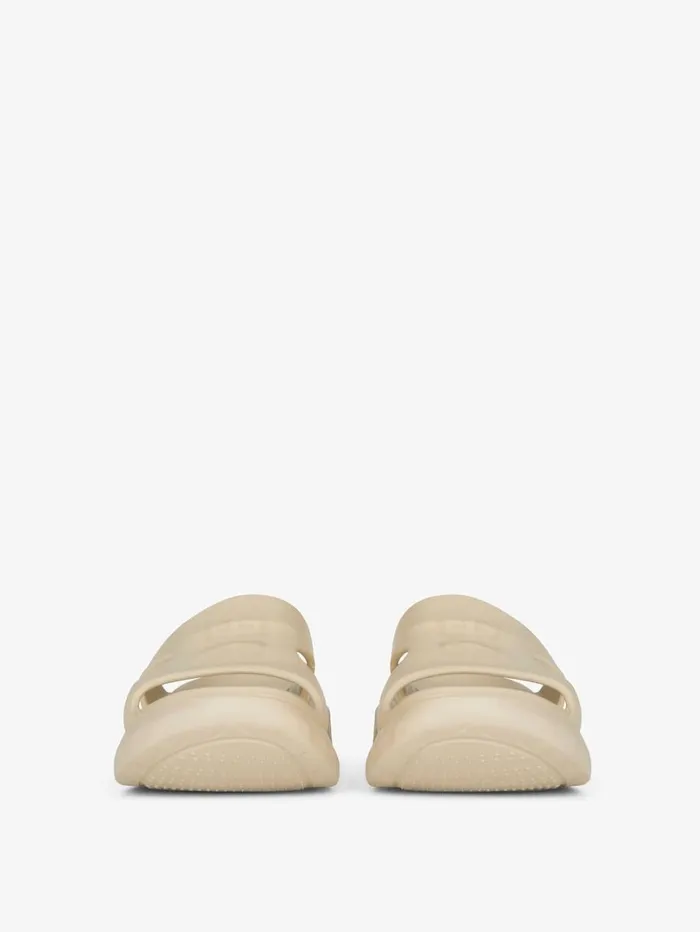 Givenchy Marshmallow Flat Sandals In Rubber Beige Men Slides and Sandals Givenchy Marshmallow Flat Sandals In Rubber Beige Men Slides and Sandals