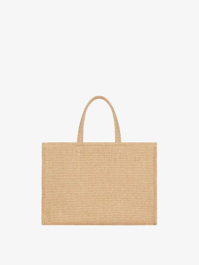 Givenchy Medium GTote Bag In Raffia Natural Women Shoulder Bags Givenchy Medium GTote Bag In Raffia Natural Women Shoulder Bags