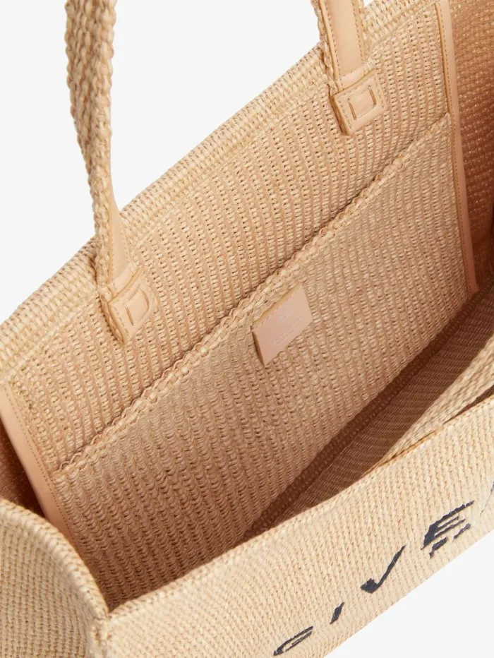 Givenchy Medium GTote Bag In Raffia Natural Women Shoulder Bags Givenchy Medium GTote Bag In Raffia Natural Women Shoulder Bags