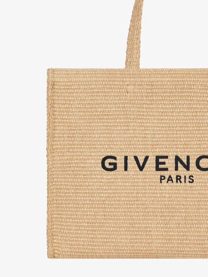 Givenchy Medium GTote Bag In Raffia Natural Women Shoulder Bags Givenchy Medium GTote Bag In Raffia Natural Women Shoulder Bags