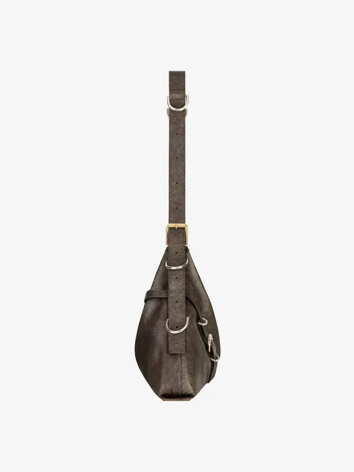 Givenchy Medium Voyou Bag In Aged Leather Walnut Brown Women Crossbody Bags Givenchy Medium Voyou Bag In Aged Leather Walnut Brown Women Crossbody Bags