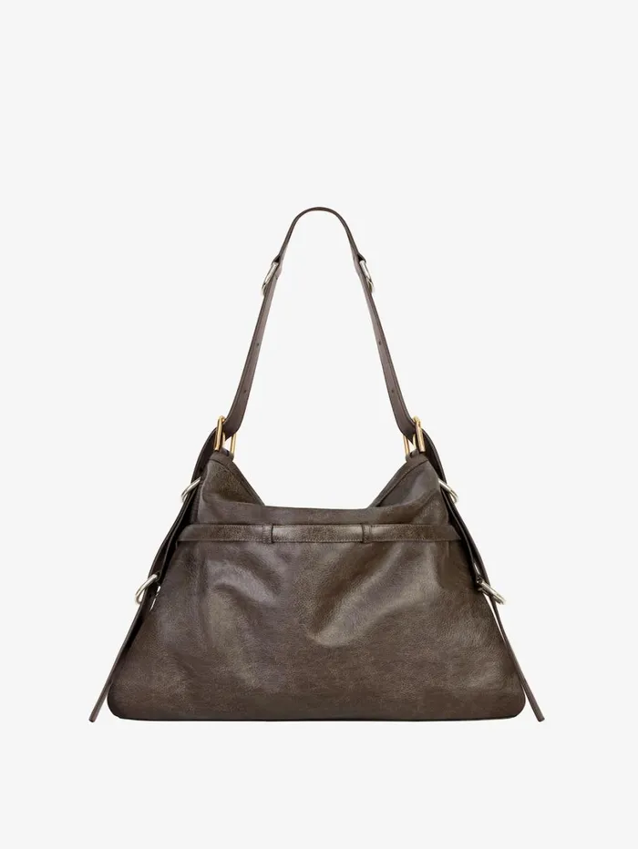 Givenchy Medium Voyou Bag In Aged Leather Walnut Brown Women Crossbody Bags Givenchy Medium Voyou Bag In Aged Leather Walnut Brown Women Crossbody Bags