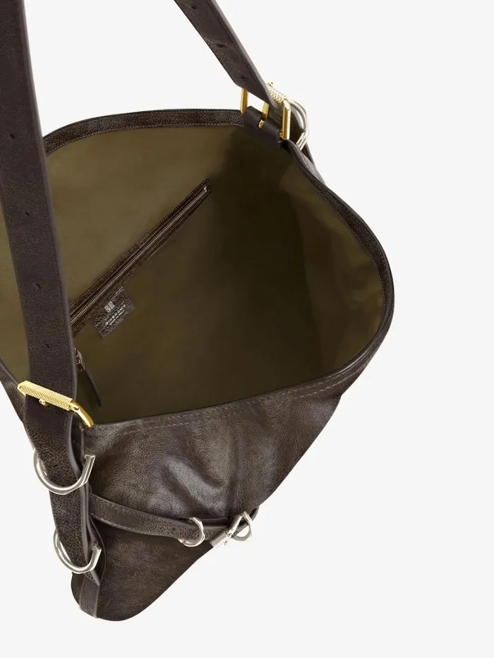 Givenchy Medium Voyou Bag In Aged Leather Walnut Brown Women Crossbody Bags Givenchy Medium Voyou Bag In Aged Leather Walnut Brown Women Crossbody Bags