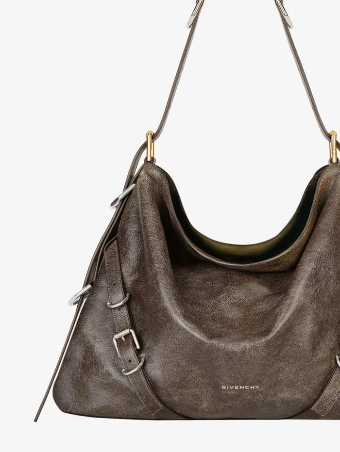 Givenchy Medium Voyou Bag In Aged Leather Walnut Brown Women Crossbody Bags Givenchy Medium Voyou Bag In Aged Leather Walnut Brown Women Crossbody Bags
