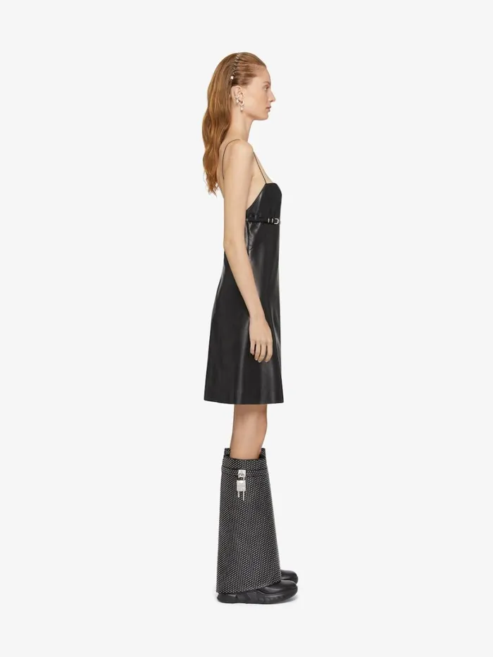 Givenchy Shark Lock Biker Boots In Grained Leather With Studs Black Women Shark Lock Givenchy Shark Lock Biker Boots In Grained Leather With Studs Black Women Shark Lock