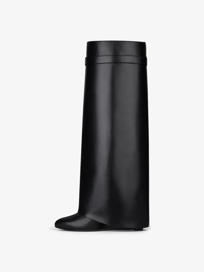 Givenchy Shark Lock Boots In Leather Black Women Shark Lock Givenchy Shark Lock Boots In Leather Black Women Shark Lock