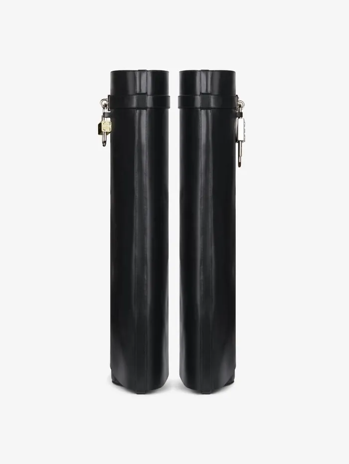 Givenchy Shark Lock Boots In Leather Black Women Shark Lock Givenchy Shark Lock Boots In Leather Black Women Shark Lock
