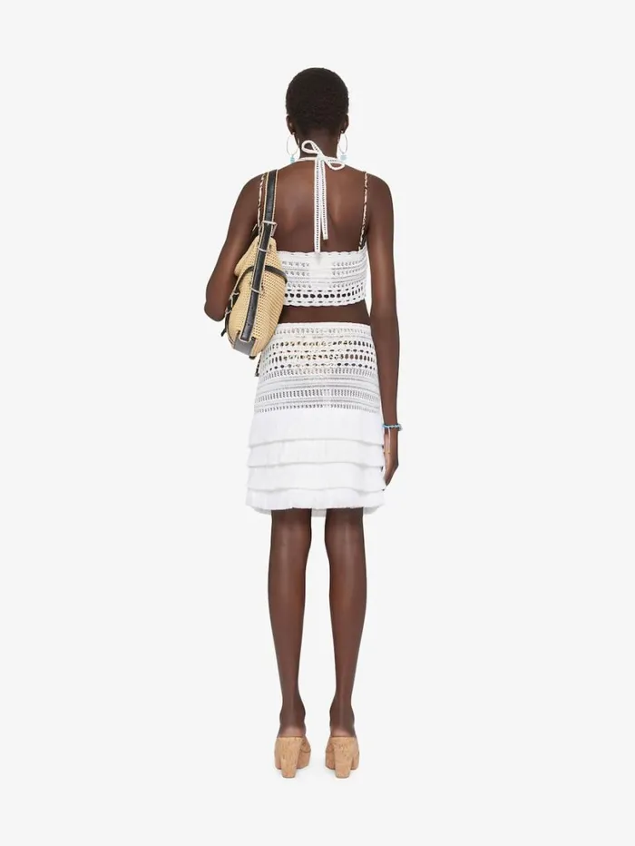 Givenchy Skirt In Crochet White Women Skirts