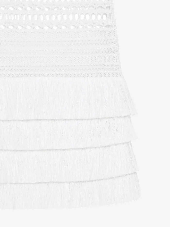 Givenchy Skirt In Crochet White Women Skirts