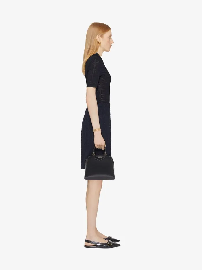 Givenchy Slim Fit Polo In 4G Jacquard Black Women Knitwear