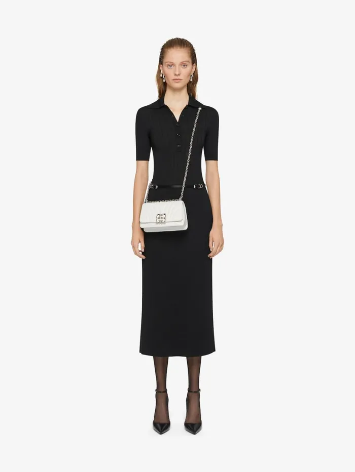 Givenchy Small 4G Soft Bag In Quilted Leather Ivory Women Crossbody Bags Givenchy Small 4G Soft Bag In Quilted Leather Ivory Women Crossbody Bags