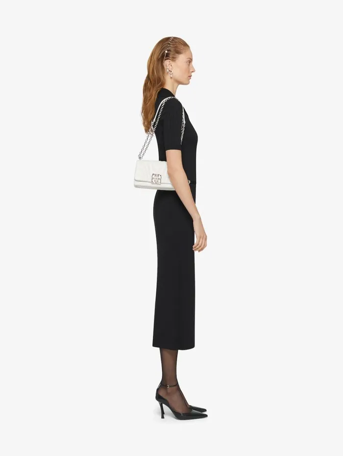 Givenchy Small 4G Soft Bag In Quilted Leather Ivory Women Crossbody Bags Givenchy Small 4G Soft Bag In Quilted Leather Ivory Women Crossbody Bags