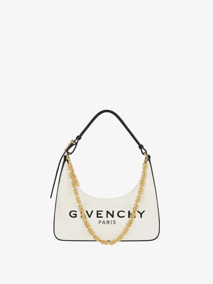 Givenchy Small Moon Cut Out Bag In Canvas With Chain Beigeblack Women Shoulder Bags Givenchy Small Moon Cut Out Bag In Canvas With Chain Beigeblack Women Shoulder Bags