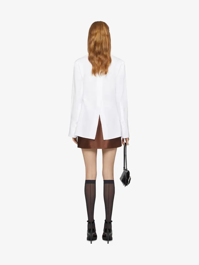 Givenchy Wrap Shirt In Poplin White Women Tops and Shirts