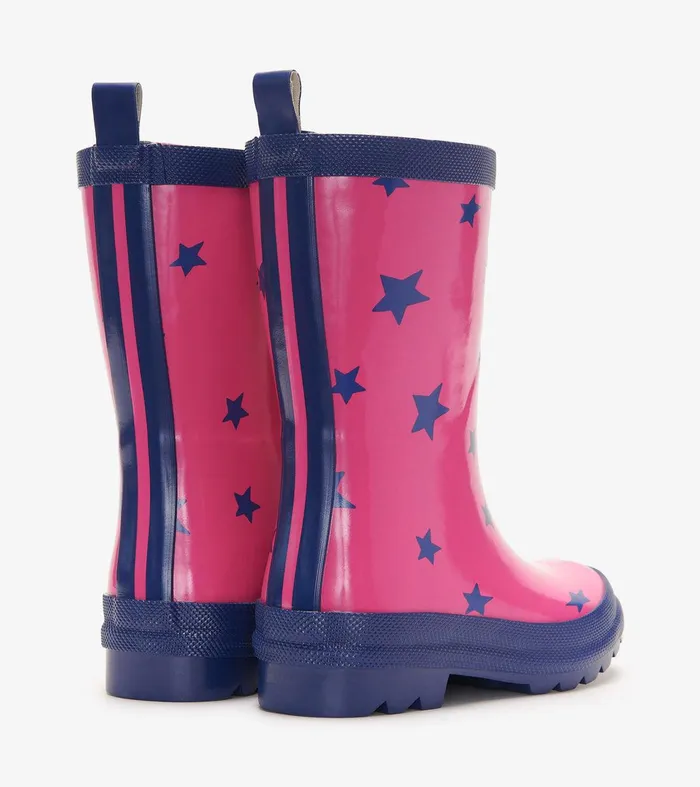 Glitter Stars Shiny Kids Rain Boots Hatley