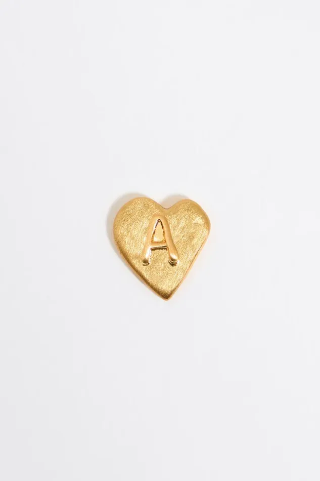 Gold Heart Letter A Earrings Gold Women Bimba Y Lola Jewelry Gold Heart Letter A Earrings Gold Women Bimba Y Lola Jewelry