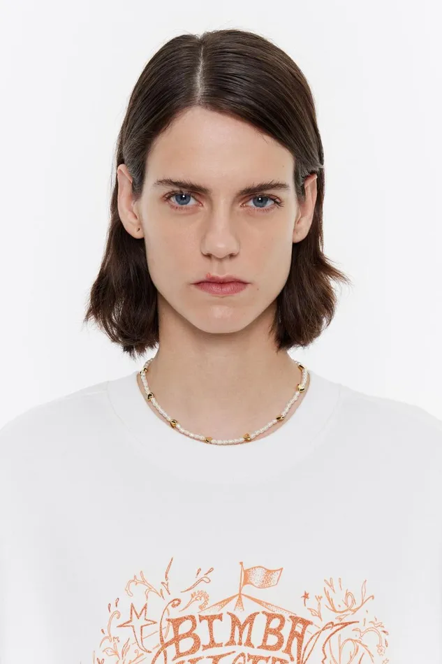Gold Hearts And Pearls Necklace Gold Women Bimba Y Lola Jewelry Gold Hearts And Pearls Necklace Gold Women Bimba Y Lola Jewelry