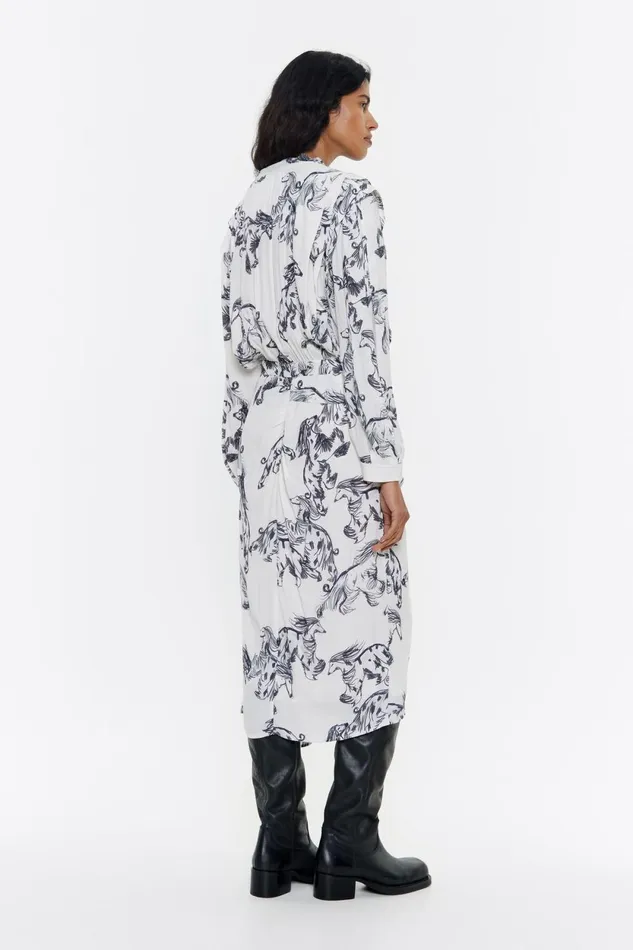 Gray Greyhound Midi Dress Galgo Big Grey Women Bimba Y Lola Dresses And Jumpsuits