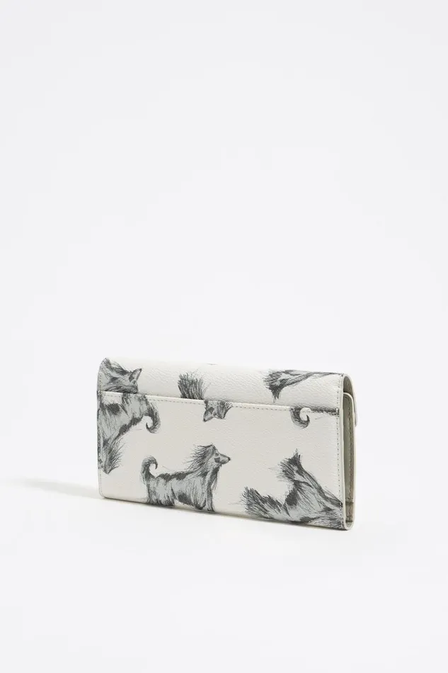 Gray Pencil Greyhound Continental Wallet Galgo Lapiz Small Grey Women Bimba Y Lola Billfolds
