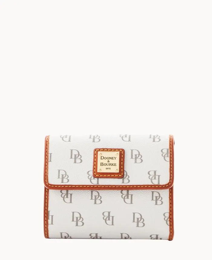 Gretta Small Flap Credit Card Wallet ManWoman Dooney and Bourke Wallets